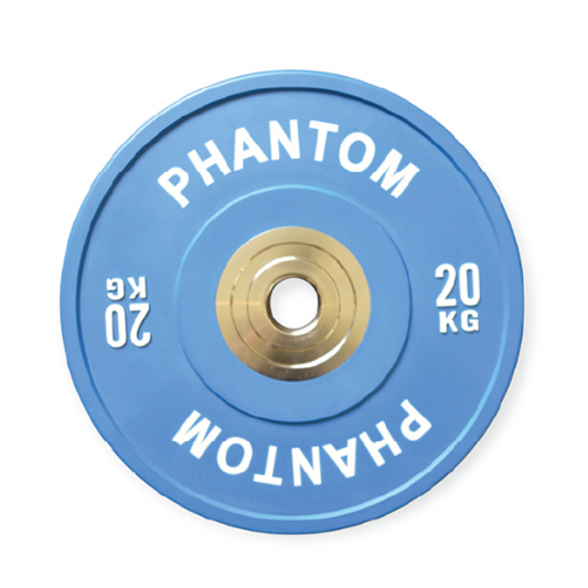 Package Bundle - 100KG Competition Olympic Bumper Plates + Phantom Black Signature Stealth 2.2m 20KG Barbell (700LBS) + Pair of Barbell Collars