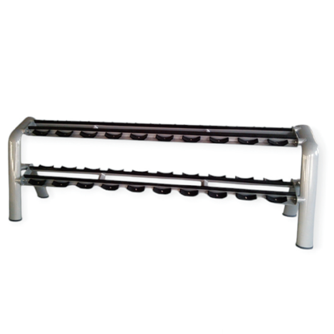 Commerical 2 Tier Dumbbell Rack (10 Pairs, 1-20kg or 20-40kg)