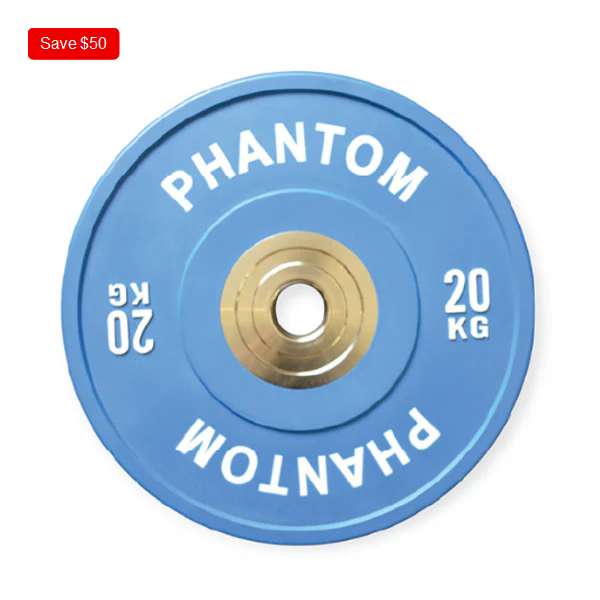 Competition Coloured Bumper Plates (Blue 20kg)
