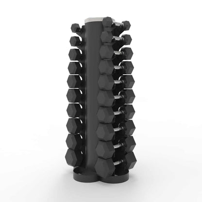 Dumbbell Tower Rack with Dumbbells Set (1-10kg)