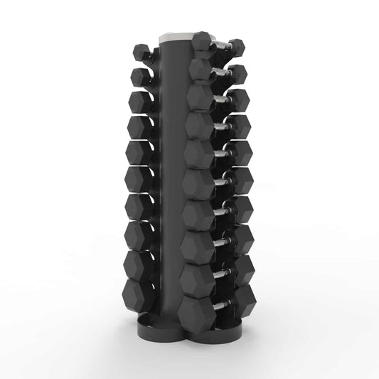 Dumbbell Tower Rack with Dumbbells Set (1-10kg)