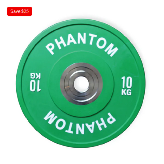 Competition Coloured Bumper Plates (Green 10kg)