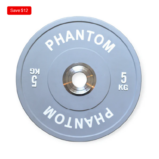 Competition Coloured Bumper Plates (Grey 5kg)